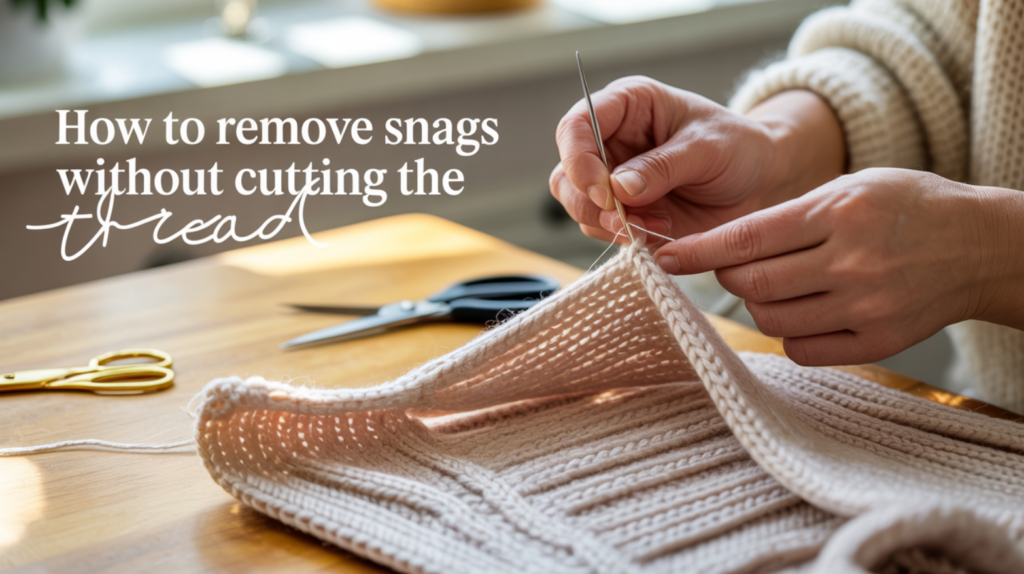 How to Remove Snags Without Cutting the Thread