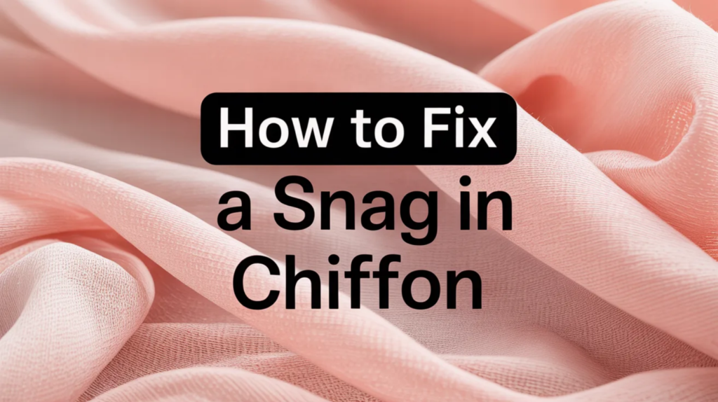 How to Fix a Snag in Chiffon