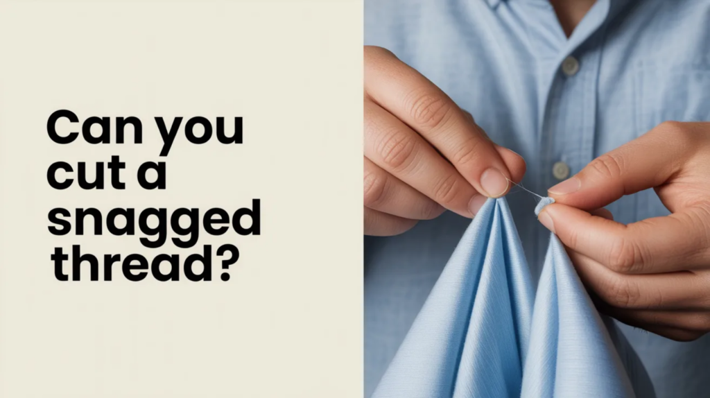 Can You Cut a Snagged Thread?