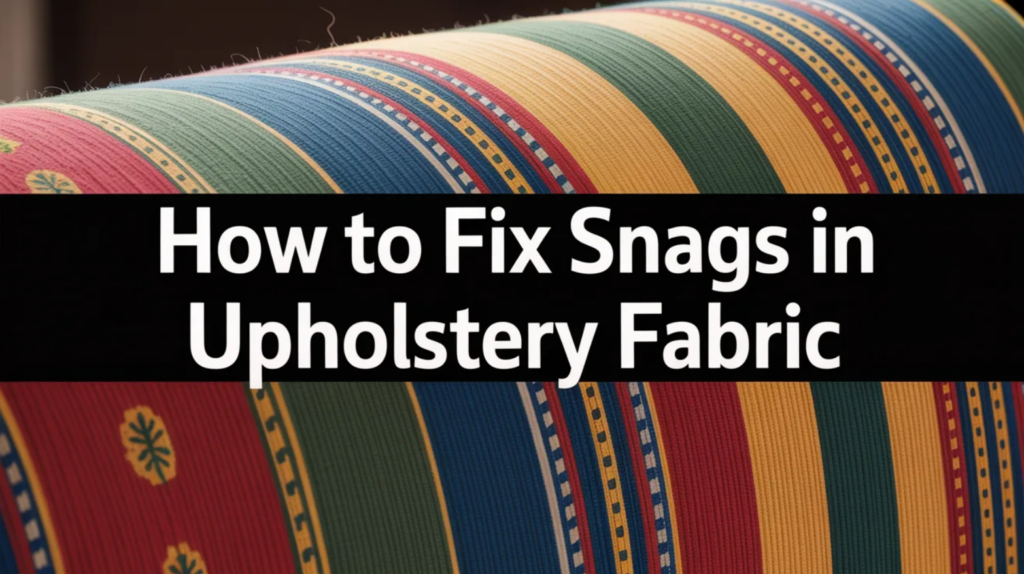 How to Fix Snags in Upholstery Fabric